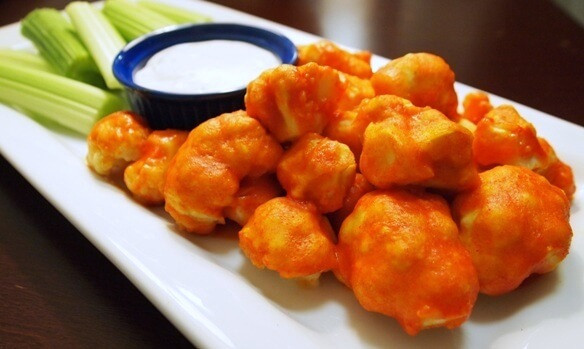 Cauliflower Chicken Wings
 Spicy Buffalo Cauliflower Wings