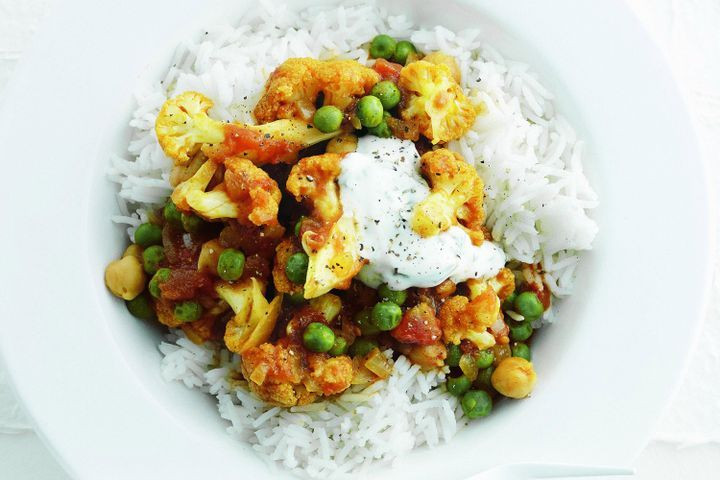 Cauliflower Curry Indian
 Indian cauliflower and chickpea curry