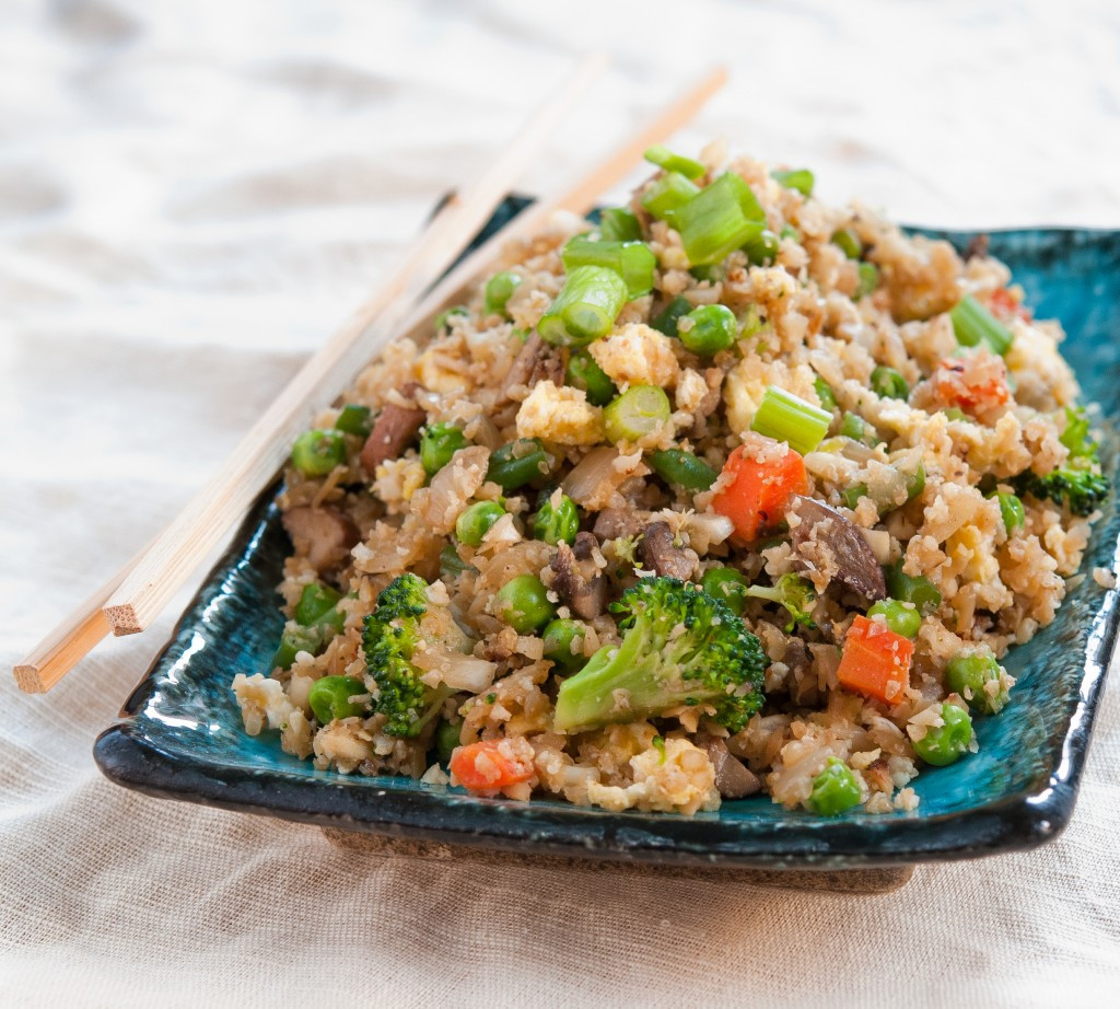 Cauliflower Fried Rice
 Cauliflower Fried "Rice" Baked In