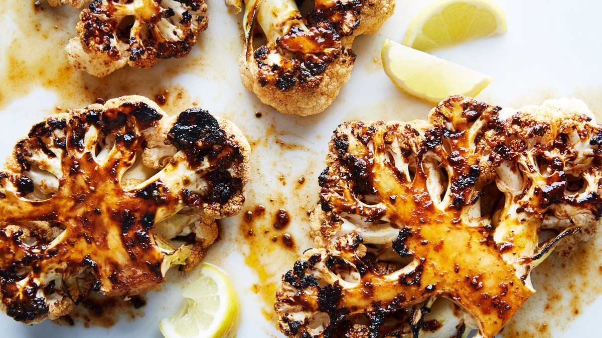 Cauliflower On The Grill
 Spicy Grilled Cauliflower Steaks Recipe