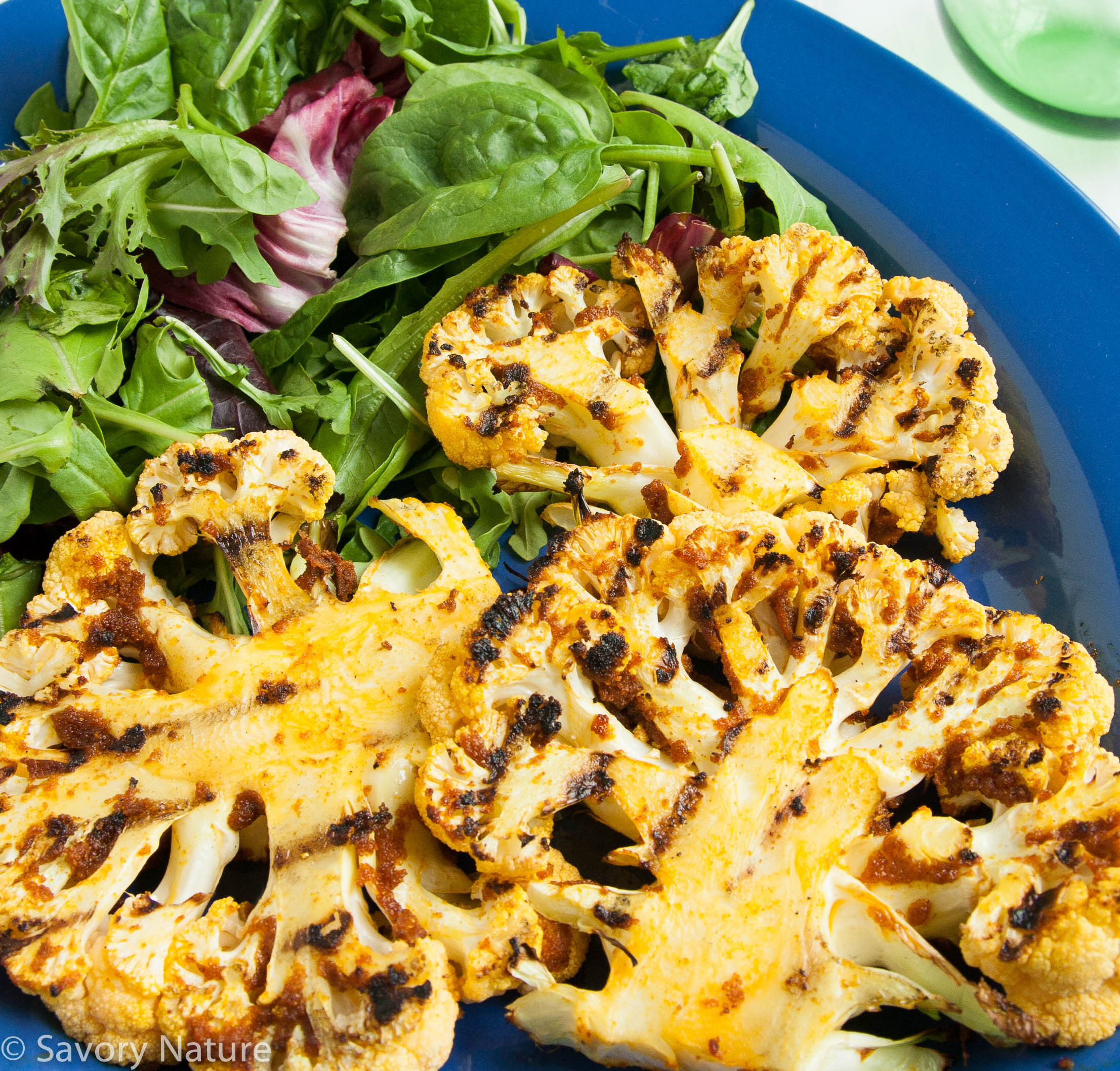 Cauliflower On The Grill
 Grilled Cauliflower Steaks Recipe Savory Nature