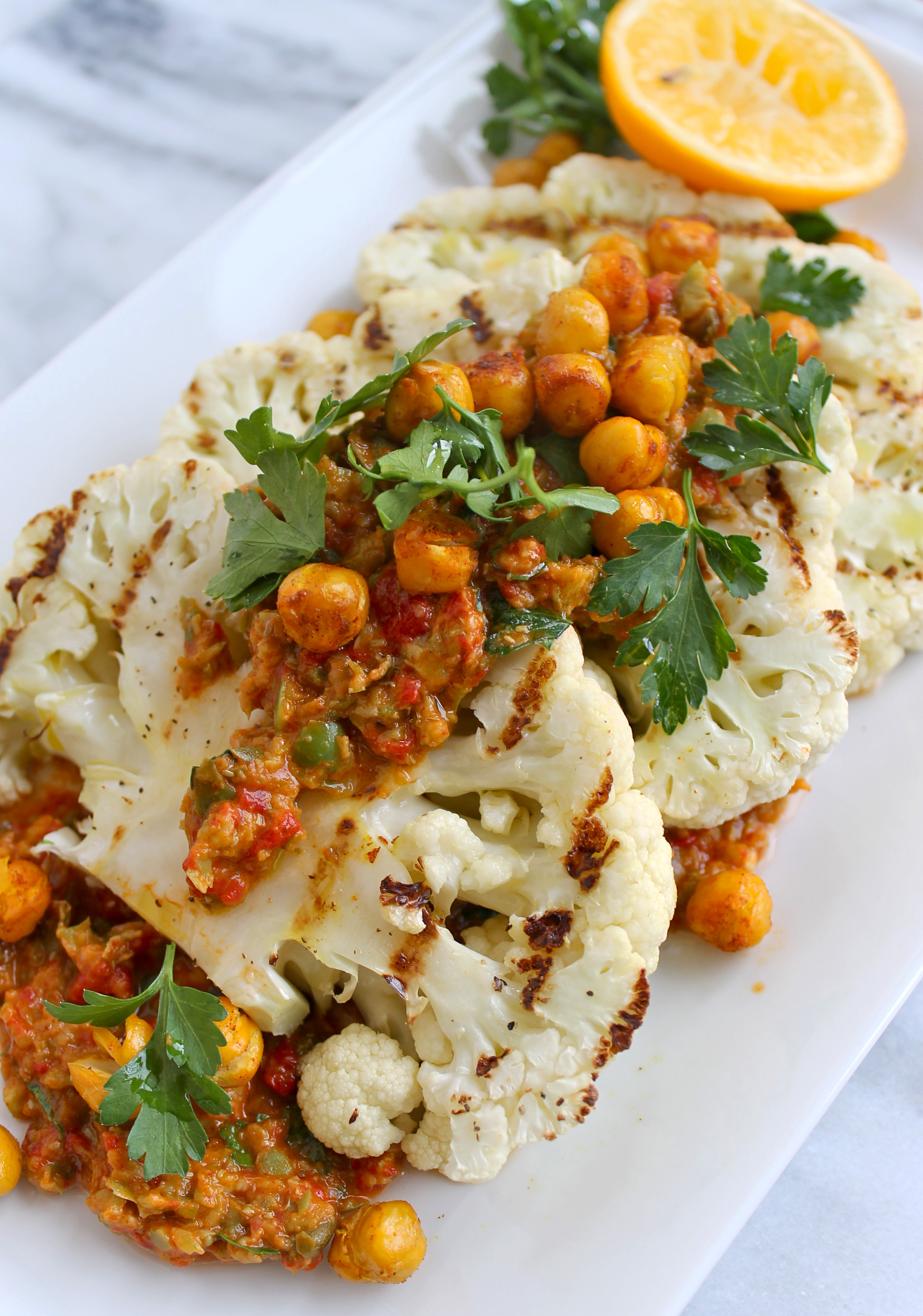 Cauliflower On The Grill
 grilled cauliflower