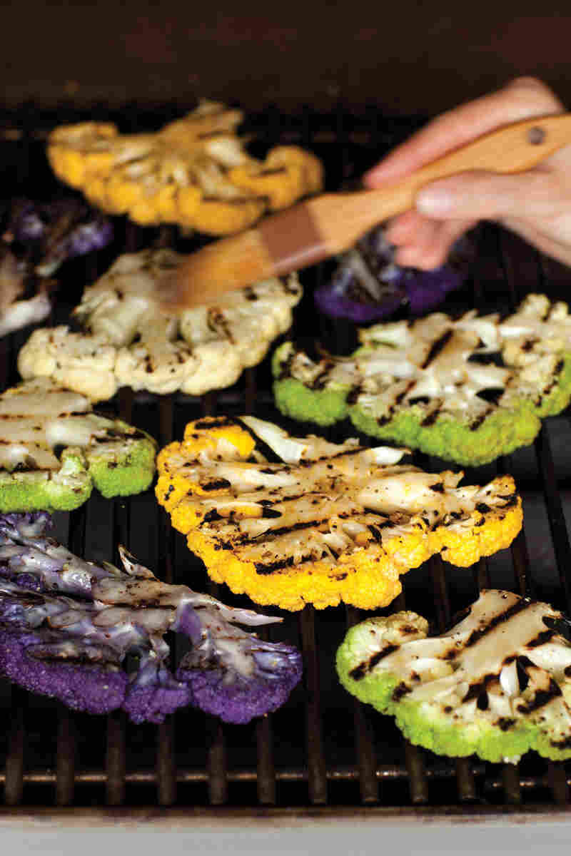 Cauliflower On The Grill
 Recipe Grilled Cauliflower Steaks With Tahini Sauce NPR