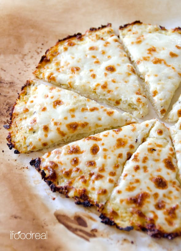 Cauliflower Pizza Crust No Cheese
 Cauliflower Pizza Crust Recipe VIDEO iFOODreal Healthy
