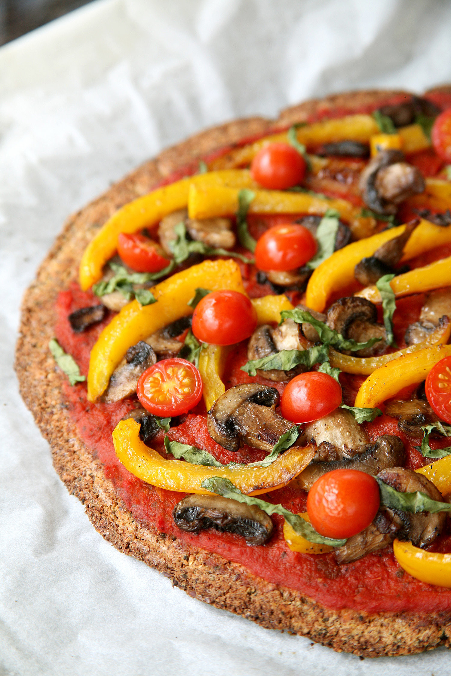 Cauliflower Pizza Crust
 Vegan Cauliflower Pizza Crust