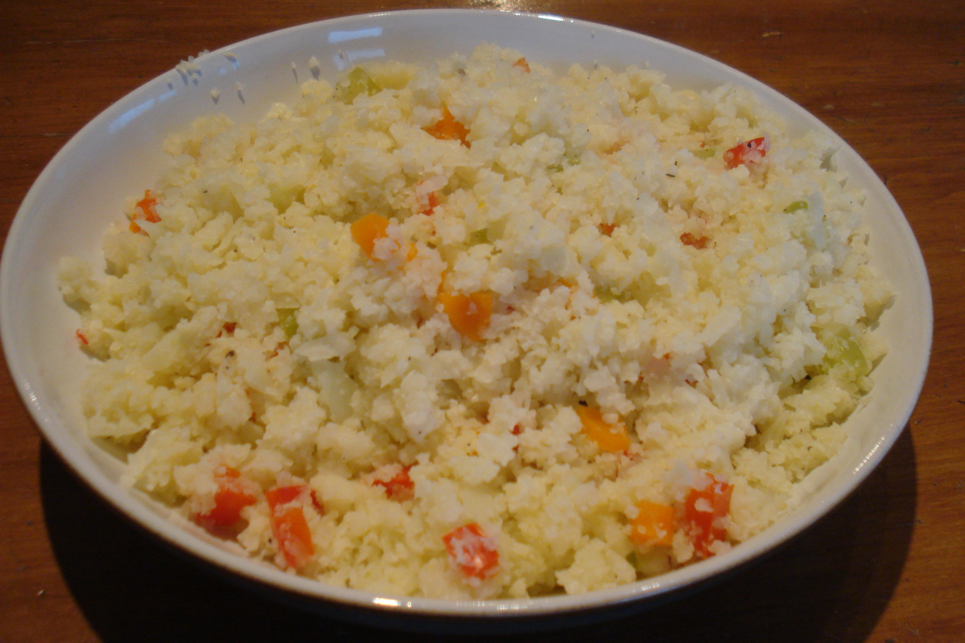 Cauliflower Rice Pilaf
 Cauliflower “Rice” Pilaf
