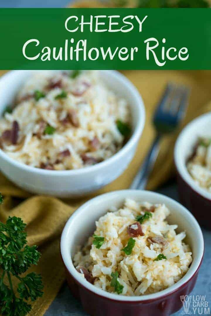 Cauliflower Rice Recipes Keto
 cheesy cauliflower rice keto