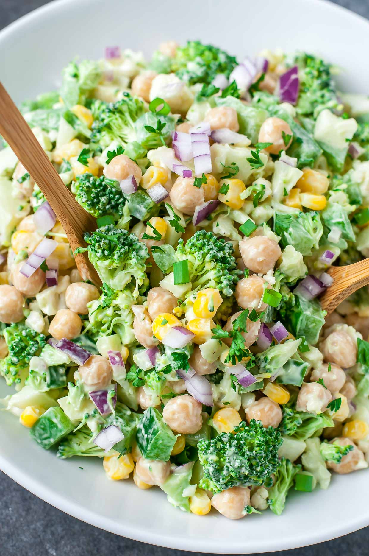 Cauliflower Salad Recipes
 Chopped Cauliflower Broccoli Salad with Creamy Avocado