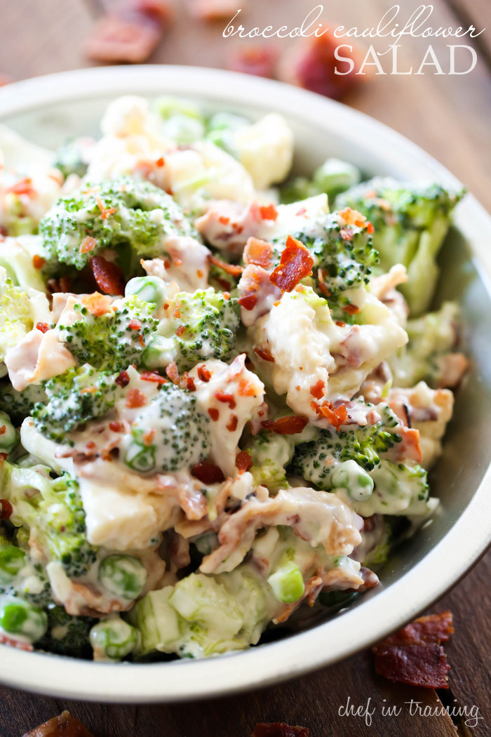 Cauliflower Salad Recipes
 Broccoli Cauliflower Salad Chef in Training