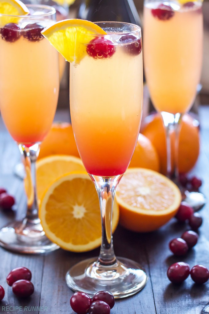 Champagne Drinks For Brunch
 Cranberry Orange Mimosas Recipe Runner