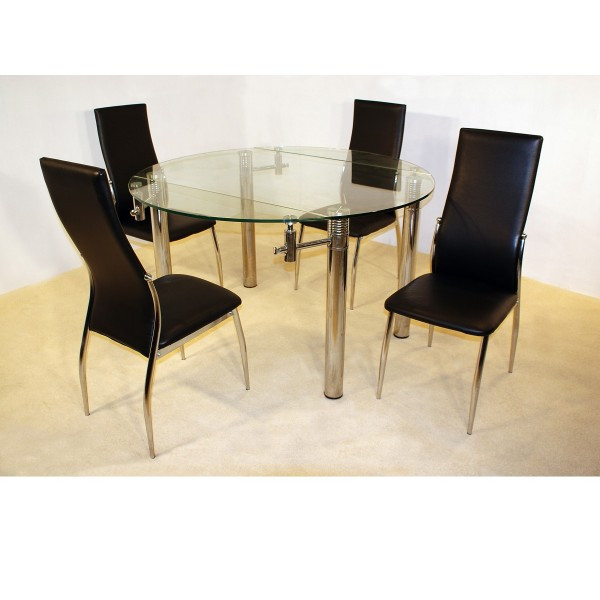 Cheap Dinner Tables
 Cheap Heartlands Munich Extending Glass Dining table Set