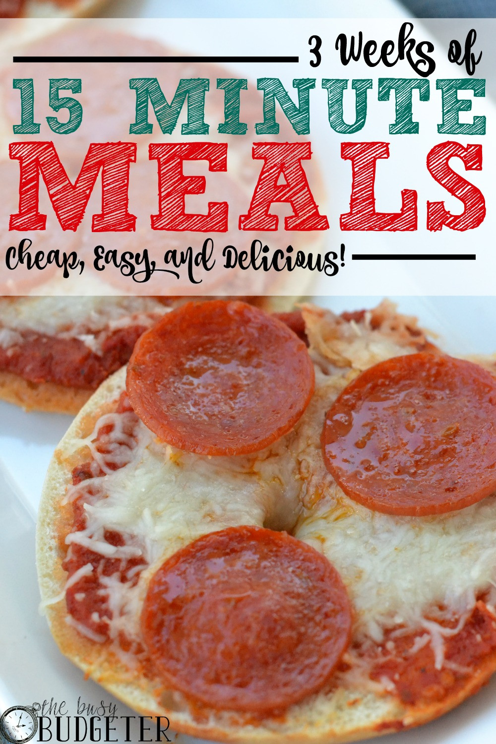 Cheap Easy Dinners
 3 Weeks of Cheap Dinners ready in under 15 minutes The