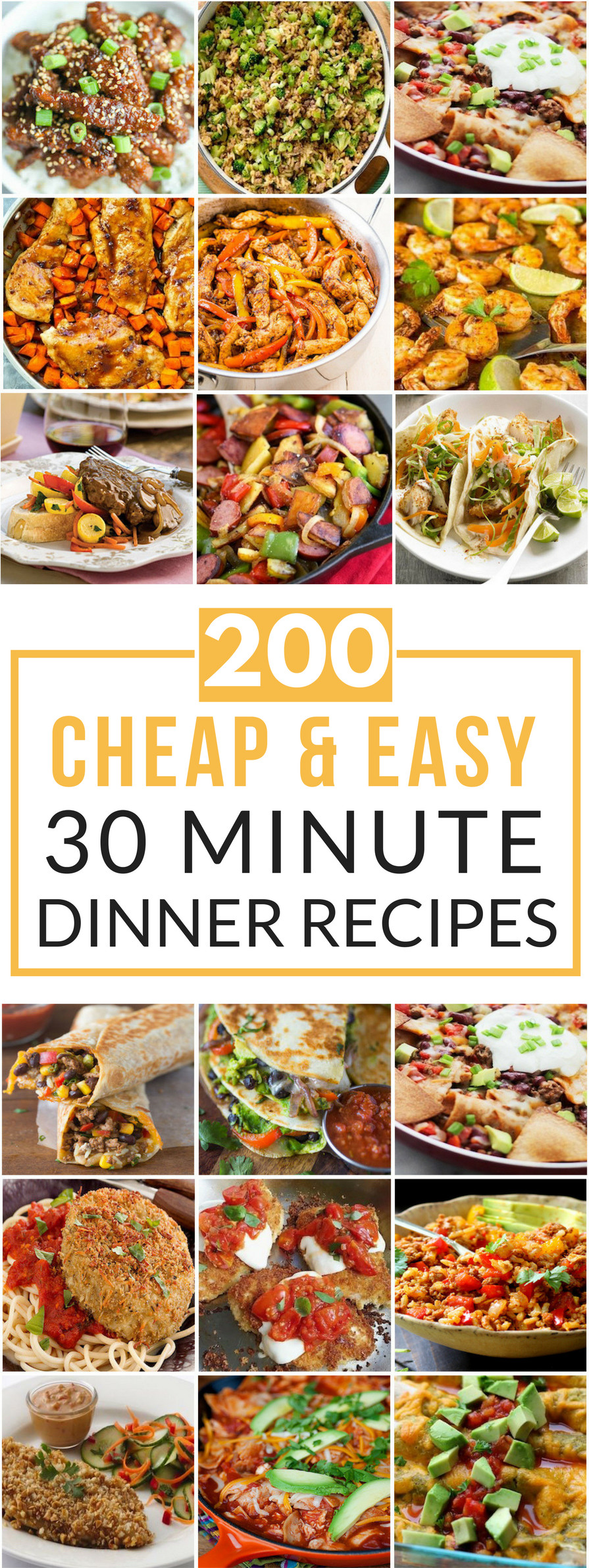 Cheap Easy Dinners
 200 Cheap & Easy 30 Minute Meals Prudent Penny Pincher