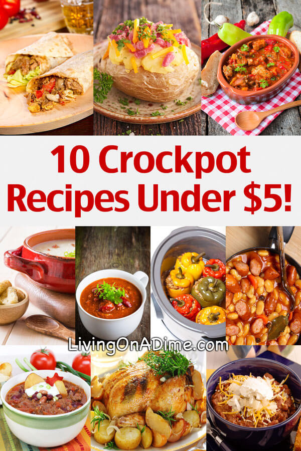 Cheap Easy Dinners
 10 Crockpot Recipes Under $5 Easy Meals Your Family Will