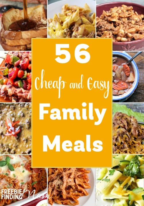 Cheap Easy Dinners
 56 Cheap and Easy Family Meals