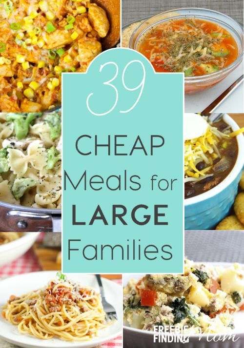 Cheap Easy Dinners
 39 Cheap Meals for Families