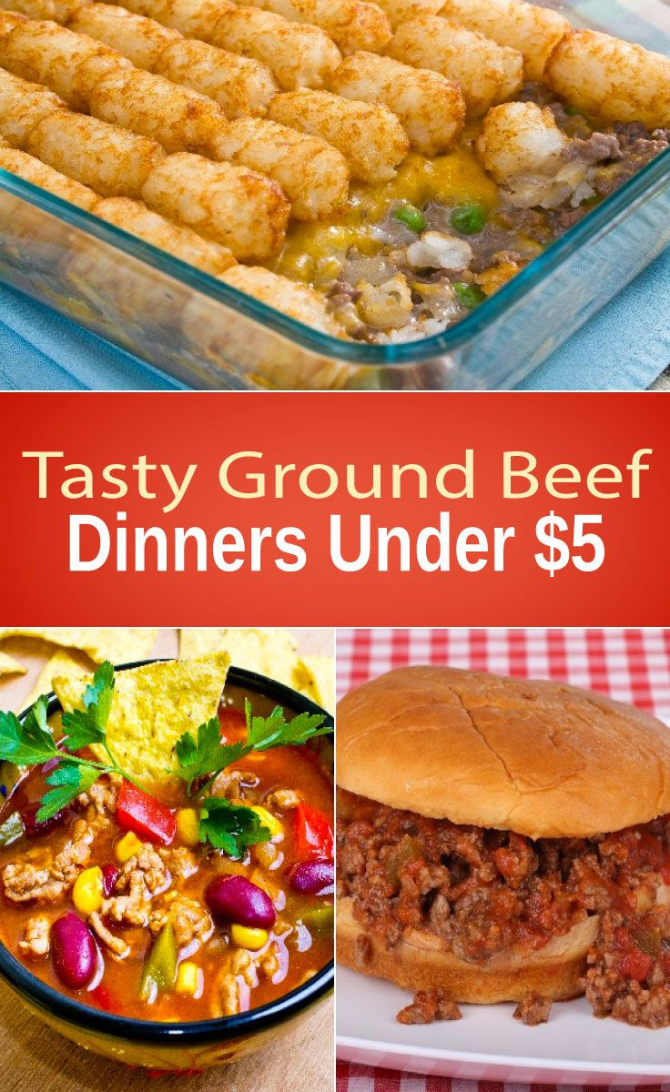 Cheap Ground Beef Recipes
 Tasty Ground Beef Dinners Under $5