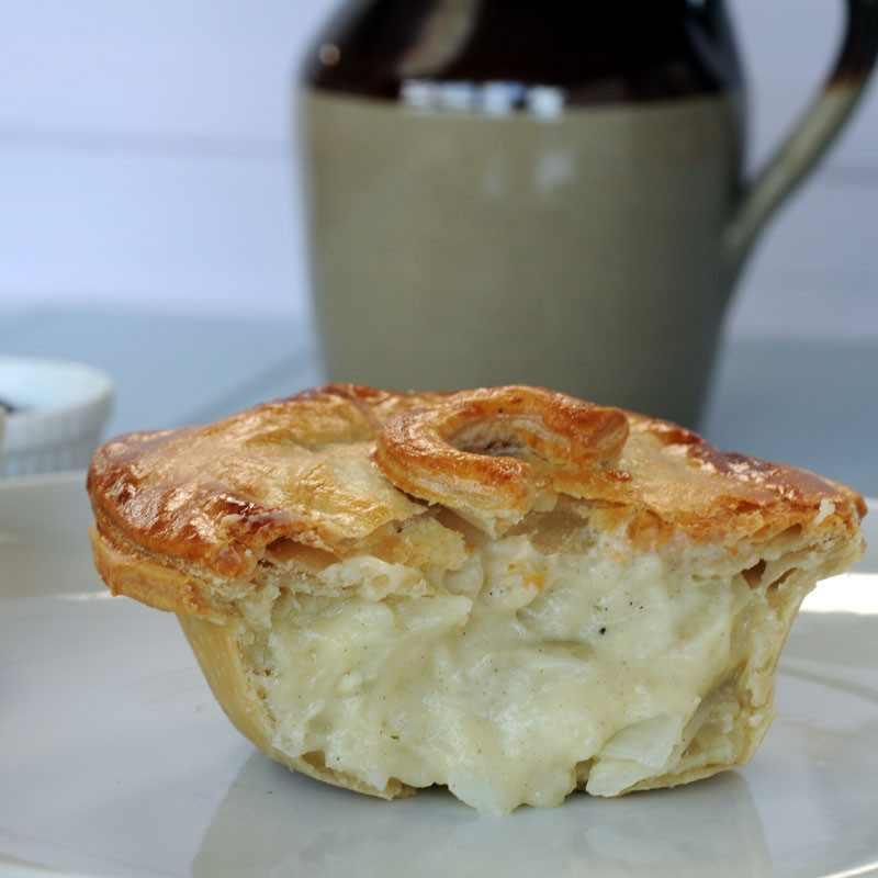 Cheese And Onion Pie
 10 cheese potato and onion handmade British pies