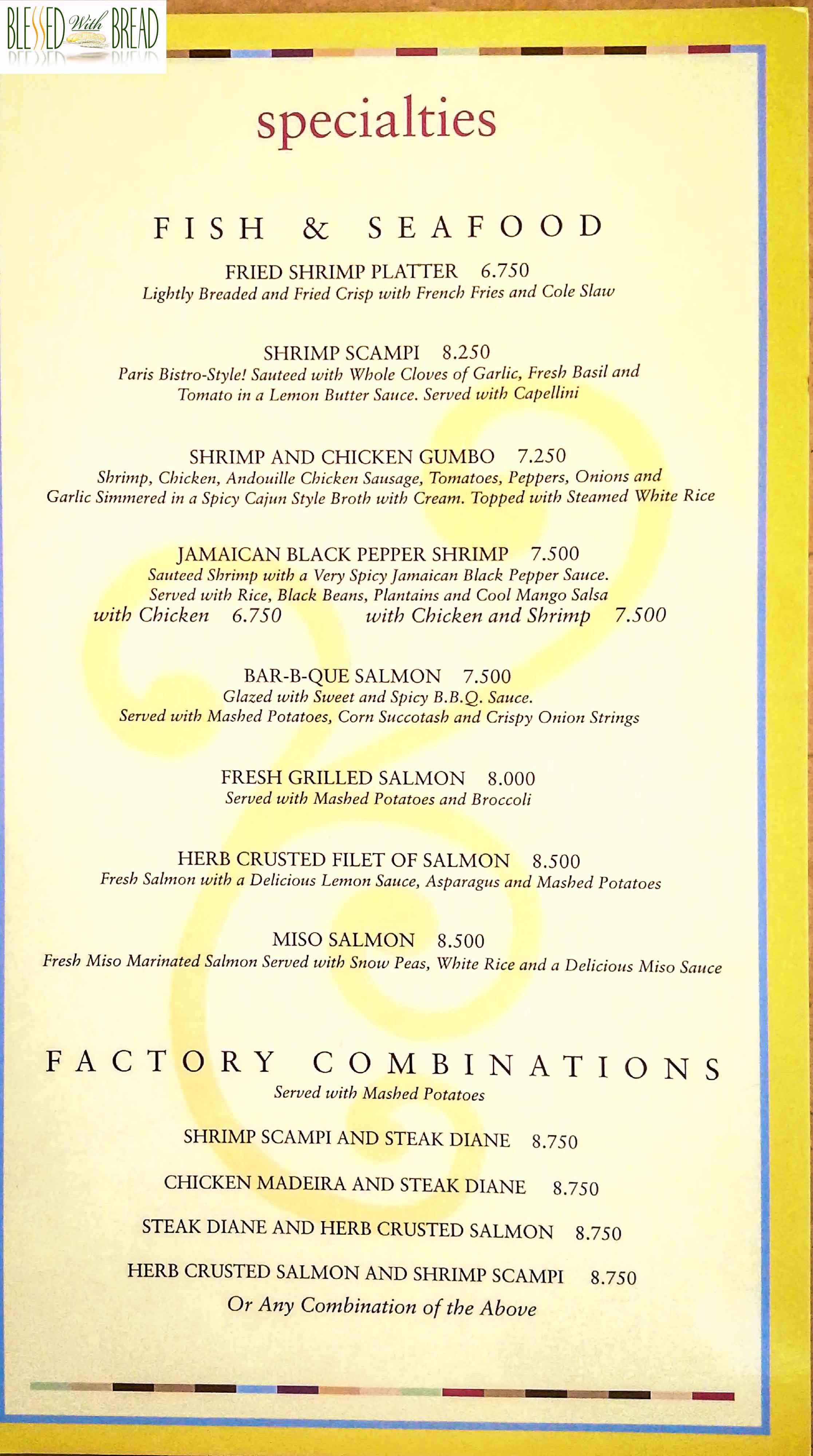 Cheese Cake Factory Menu
 Cheesecake Factory Kuwait Menu Card