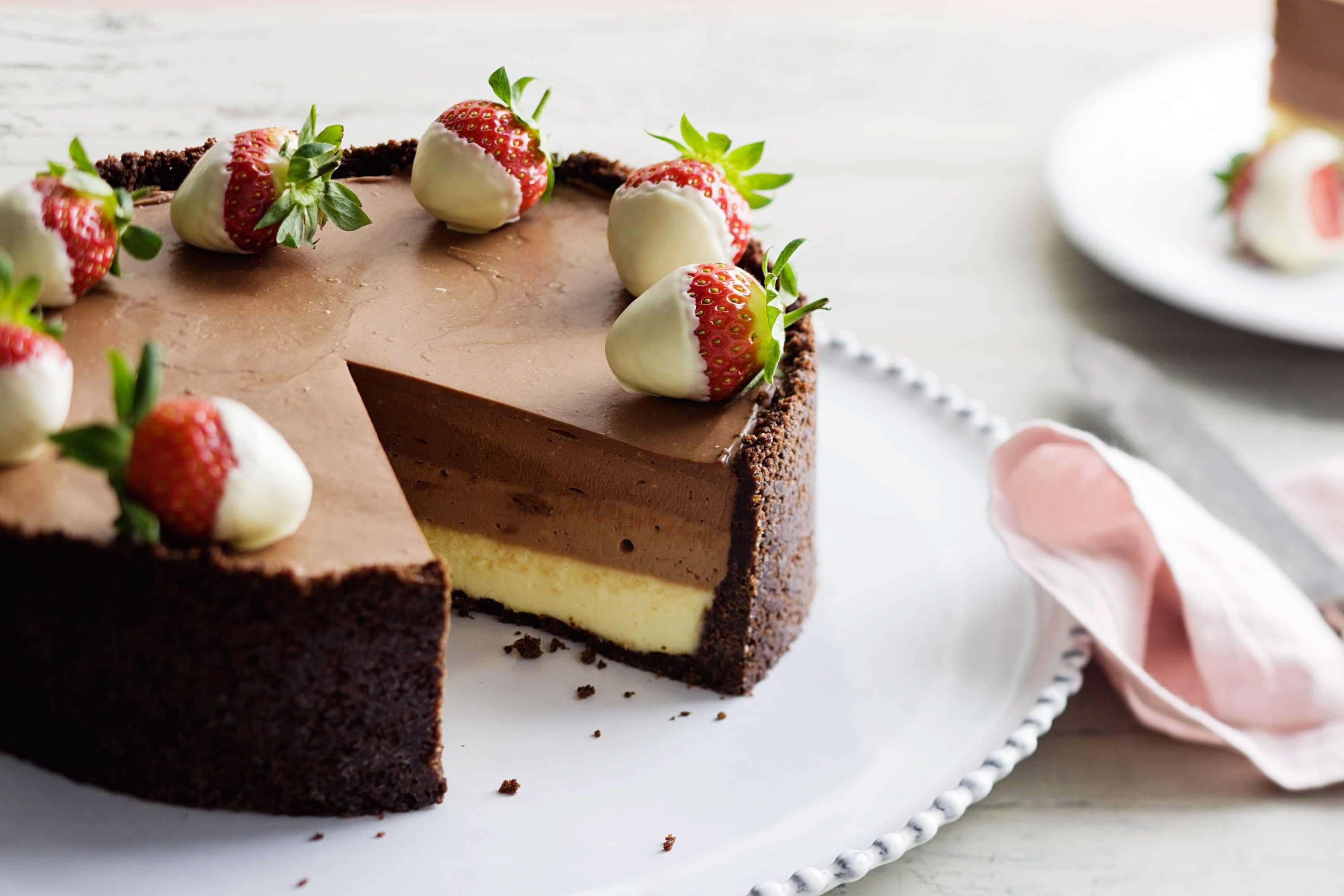 Cheese Cake Recipe
 decadent triple chocolate cheesecake recipe