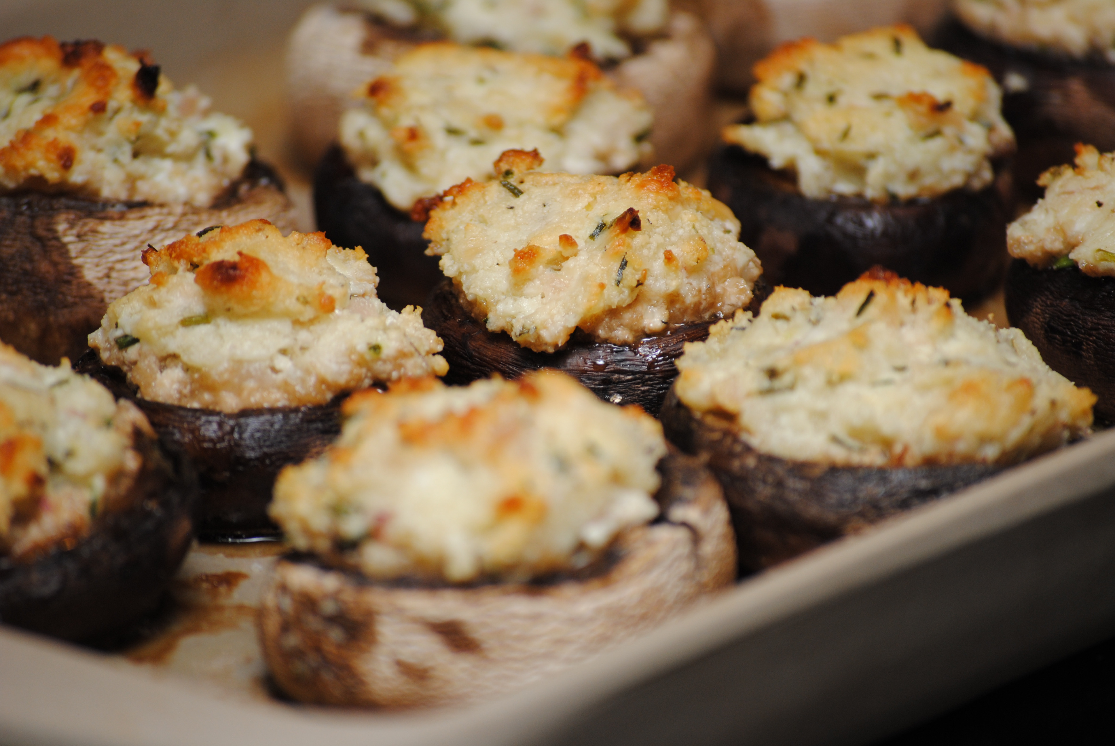 Cheese Stuffed Mushrooms
 Goat Cheese and Herb Stuffed Mushrooms