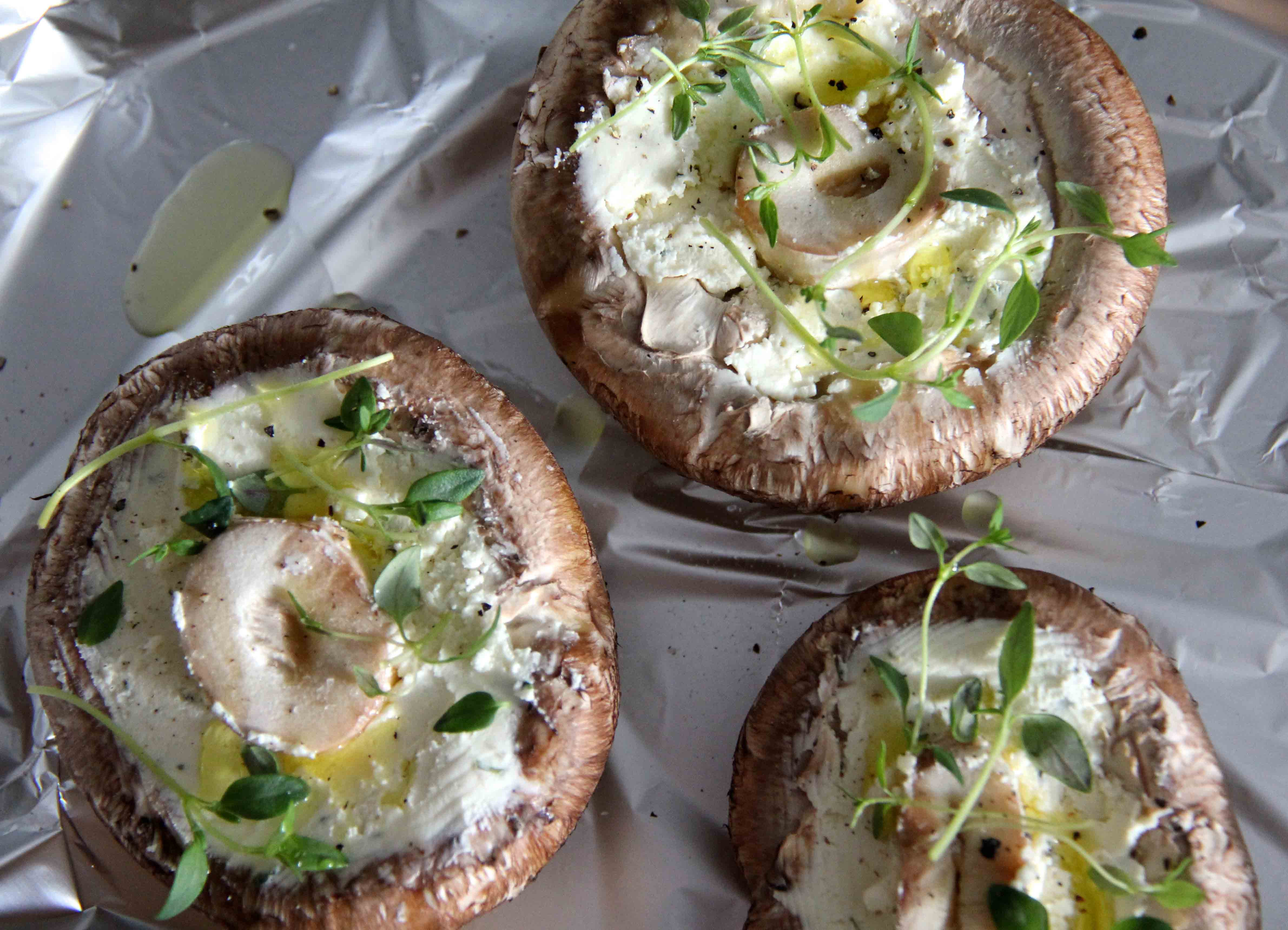 Cheese Stuffed Mushrooms
 Cheese Stuffed Portobello Mushrooms