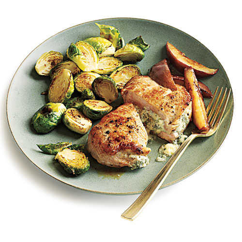 Cheese Stuffed Pork Chops
 Blue Cheese Stuffed Pork Chops with Pears Bud Cooking