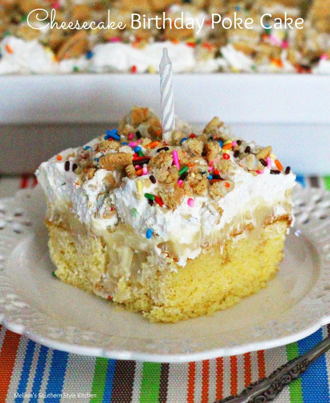 Cheesecake Birthday Cake
 Cheesecake Birthday Poke Cake