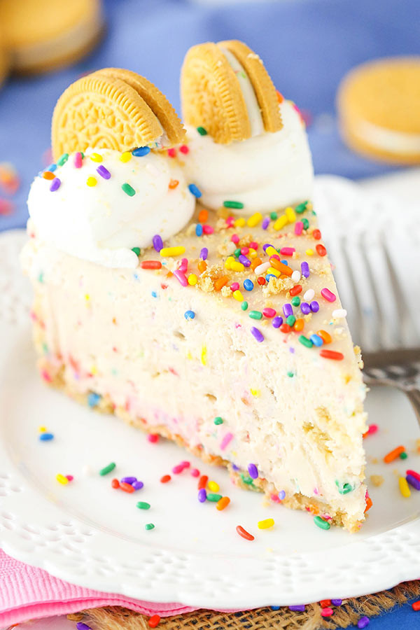 Cheesecake Birthday Cake
 No Bake Golden Birthday Cake Oreo Cheesecake Life Love