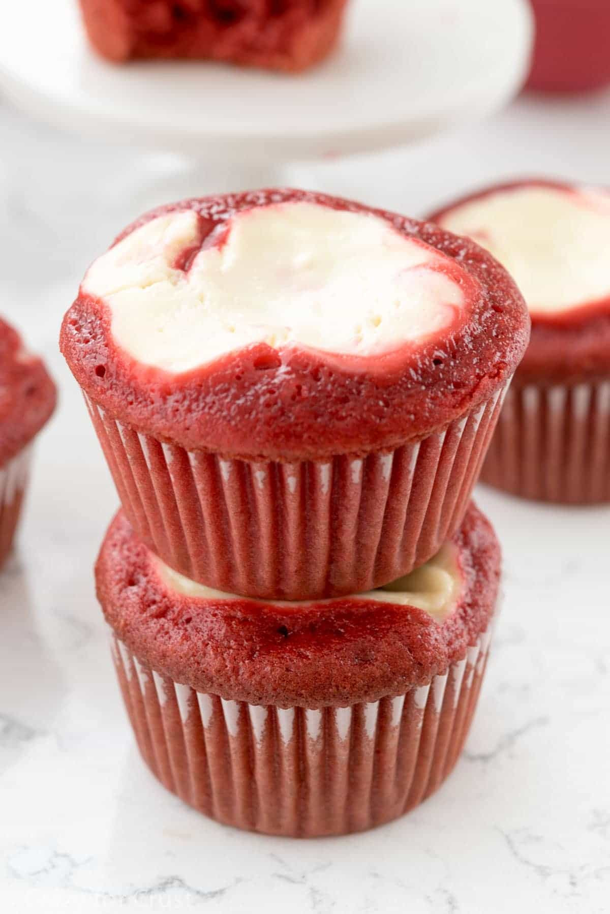 Cheesecake Cupcake Recipe
 Red Velvet Cheesecake Cupcakes Crazy for Crust