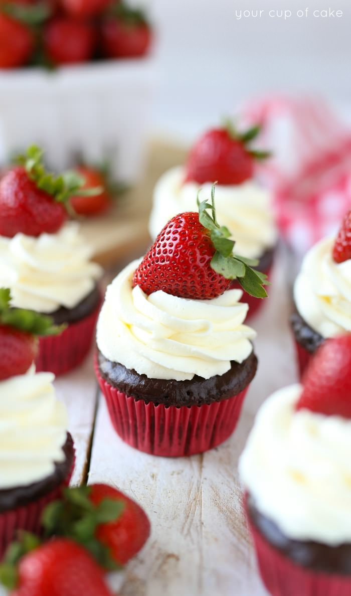 Cheesecake Cupcakes Recipe
 Chocolate Strawberry Cheesecake Cupcakes Your Cup of Cake