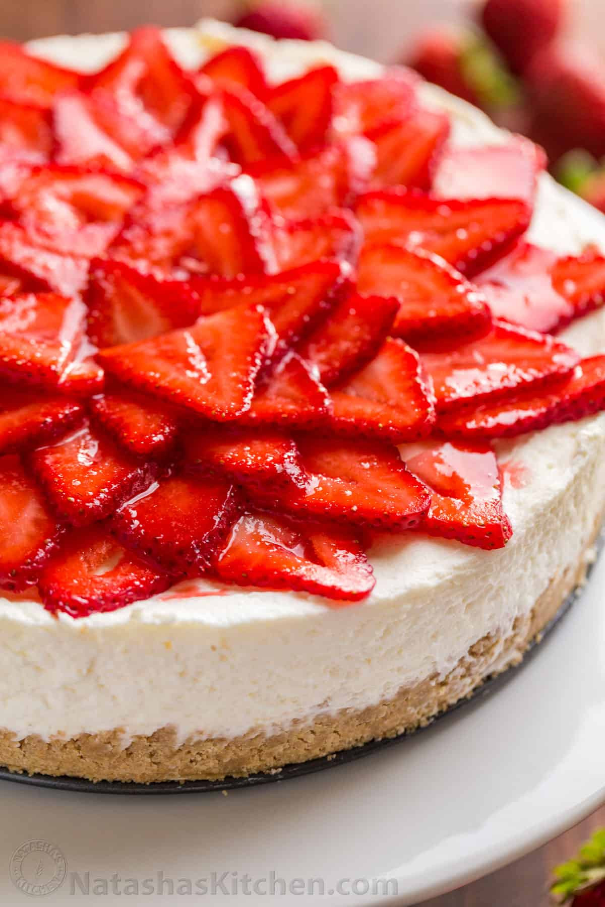 Cheesecake Recipe No Bake
 No Bake Cheesecake with Strawberries VIDEO