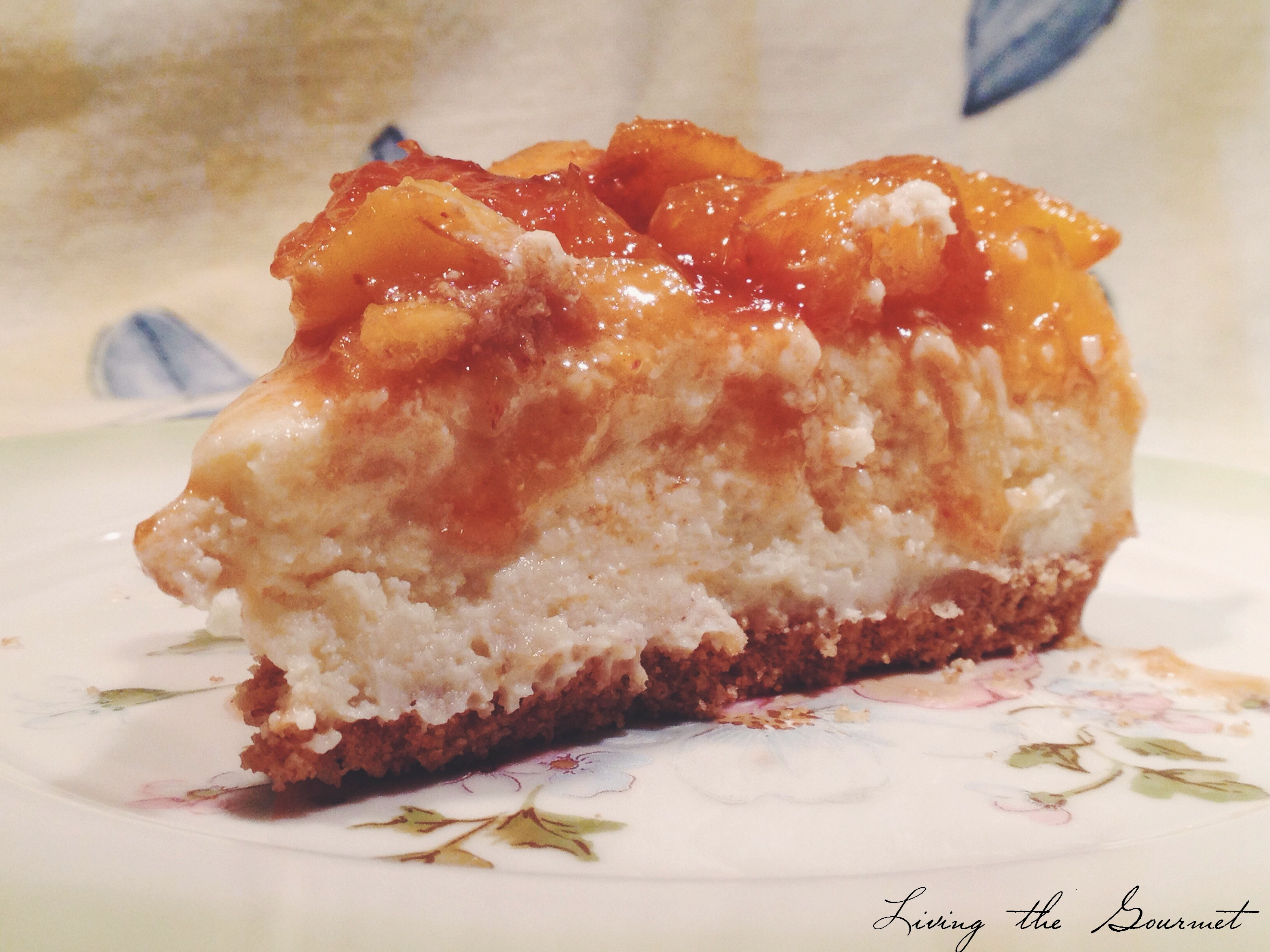Cheesecake Topping Recipe
 Cheesecake with Fresh Peach Topping – Living The Gourmet