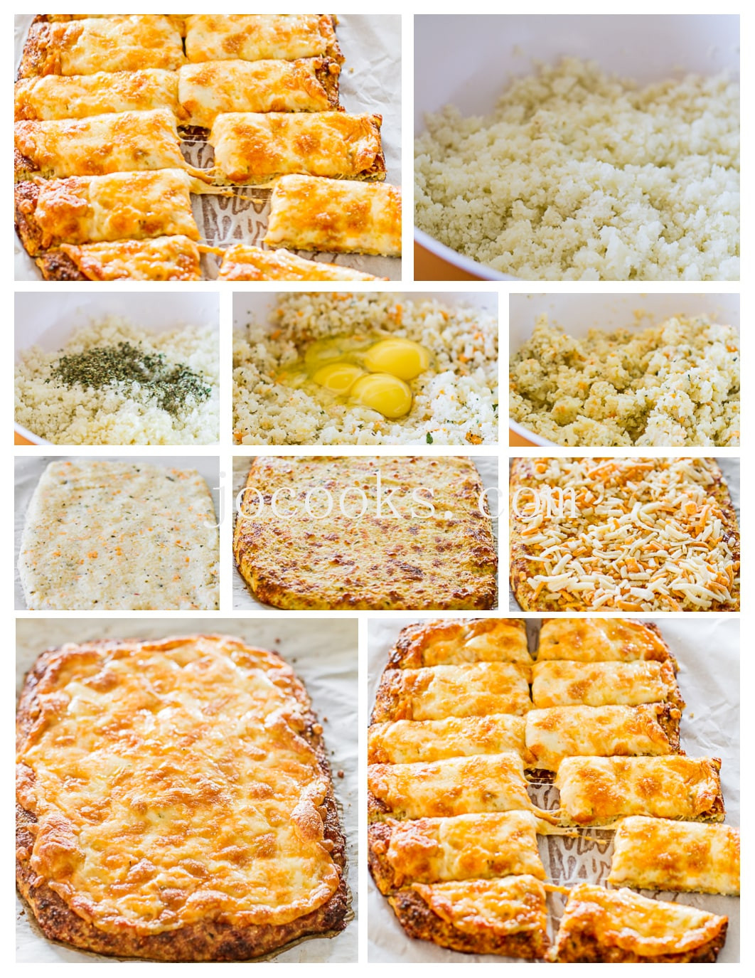 Cheesy Cauliflower Breadsticks
 Cheesy Cauliflower Breadsticks Jo Cooks