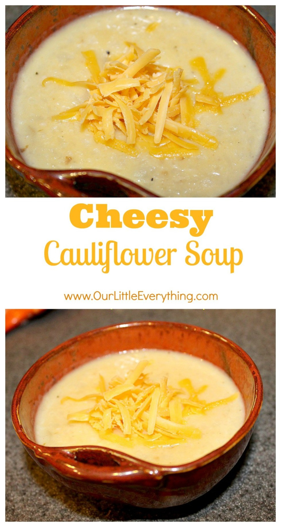 Cheesy Cauliflower Soup
 Cheesy Cauliflower Soup Delicious Little Bites