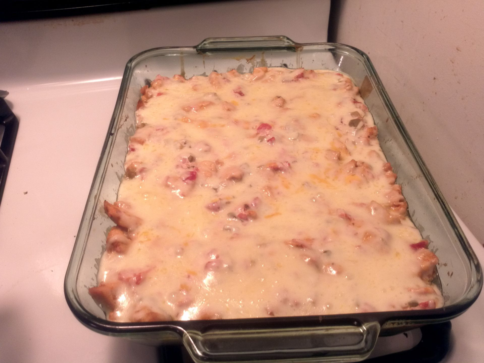 Cheesy Chicken Casserole
 Cheesy Chicken Casserole Caveman Keto