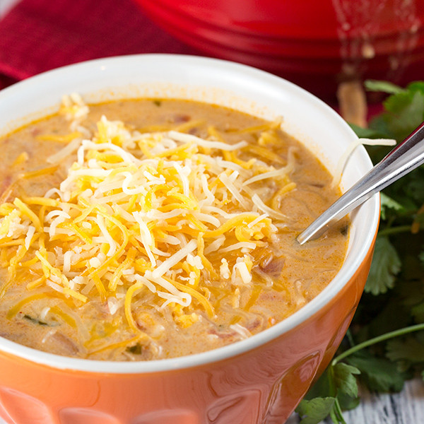 Cheesy Chicken Enchilada Soup
 Cheesy Chicken Enchilada Soup Recipe