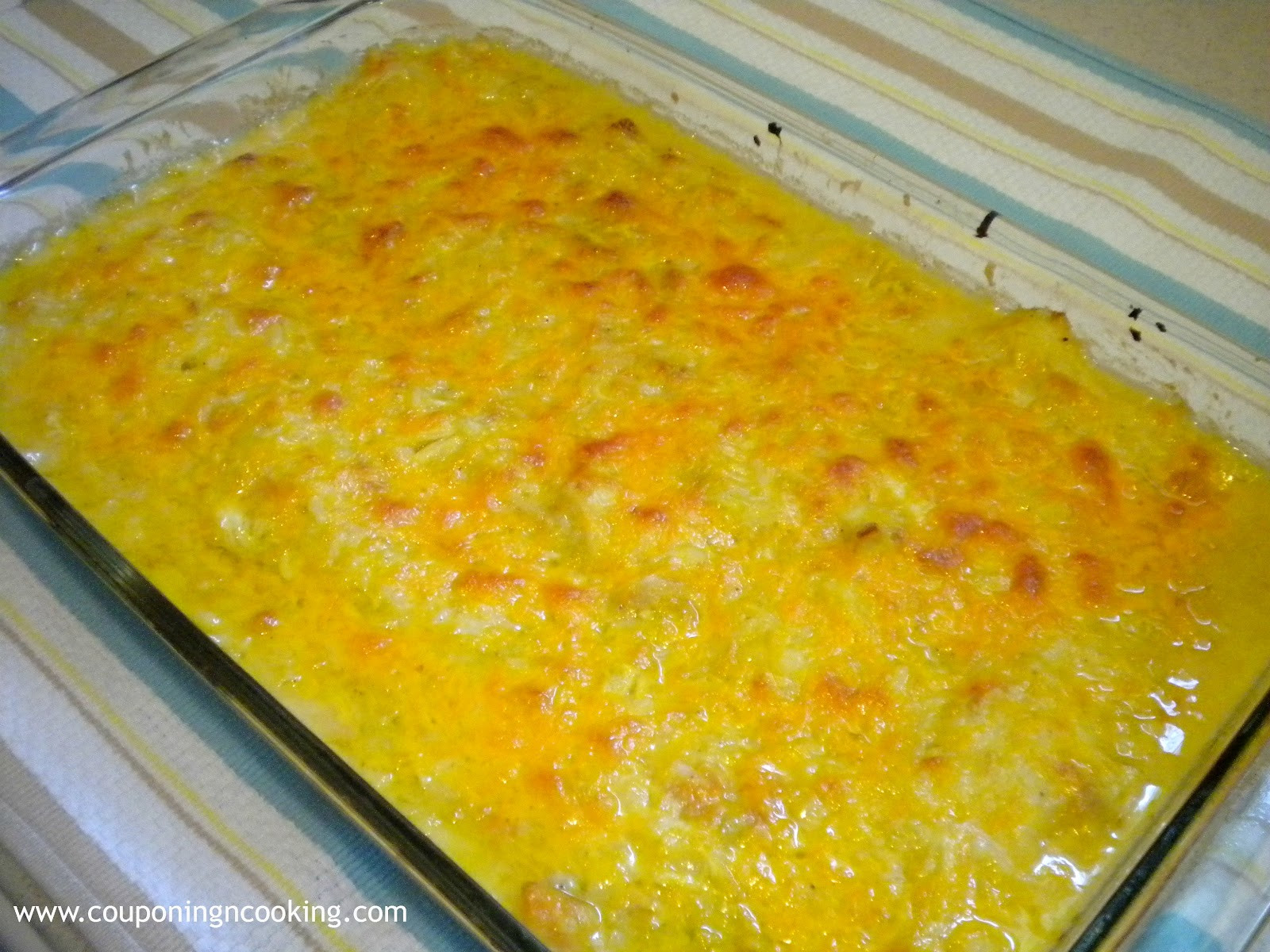 Cheesy Chicken Rice Casserole
 Tobins Tastes Cheesy Chicken & Rice Casserole