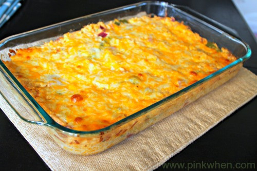 Cheesy Chicken Rice Casserole
 cheesy chicken rice casserole