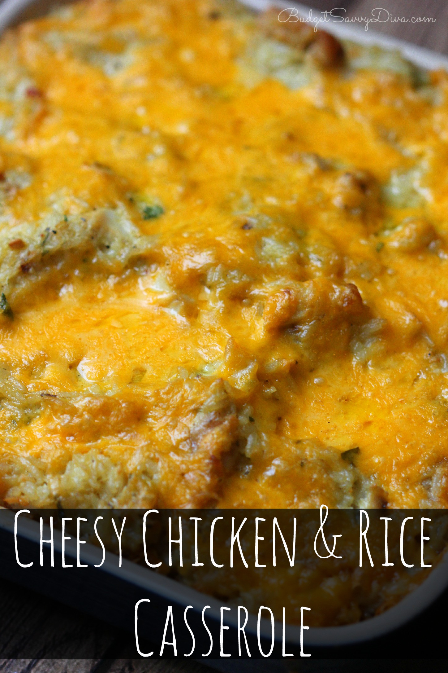 Cheesy Chicken Rice Casserole
 Cheesy Chicken and Rice Casserole Recipe