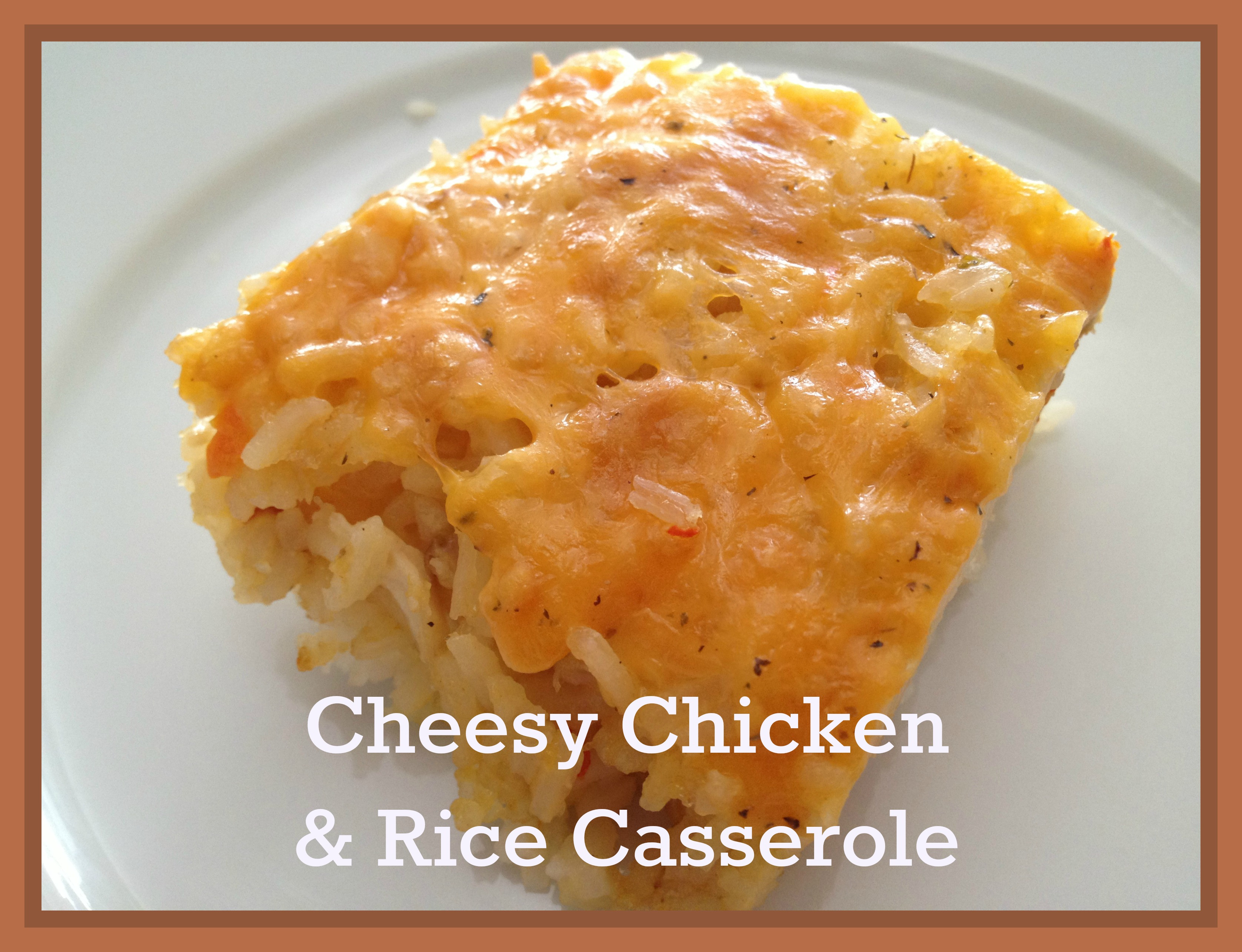 Cheesy Chicken Rice Casserole
 Secret Recipe Club Cheesy Chicken and Rice Casserole My