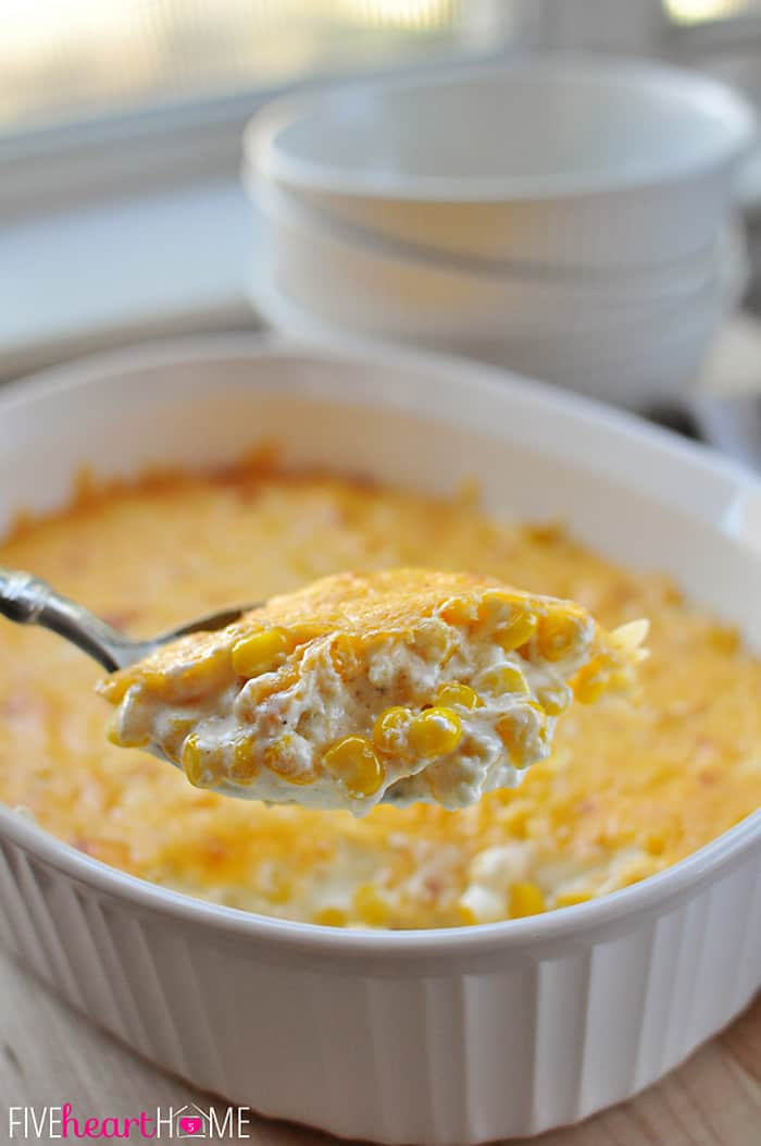 Cheesy Corn Casserole
 Creamy Cheesy Corn Casserole