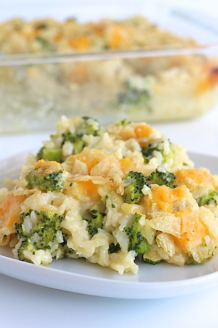 Cheesy Dinner Ideas
 Cheesy Broccoli Rice Casserole