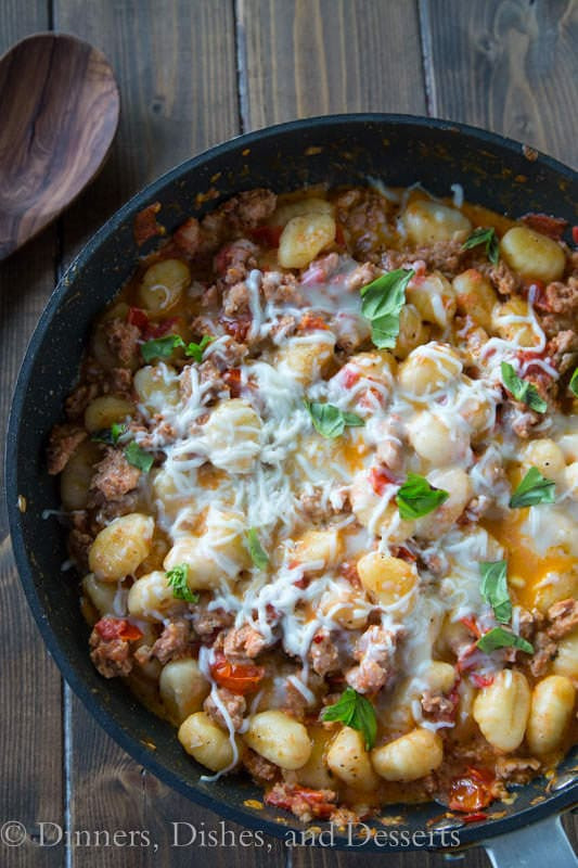 Cheesy Dinner Ideas
 Cheesy Skillet Gnocchi Dinners Dishes and Desserts