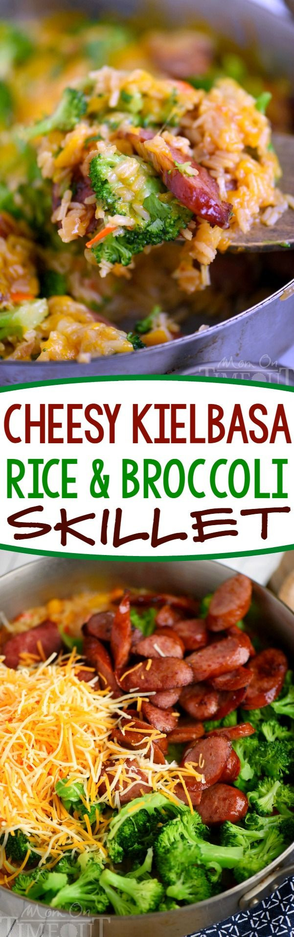 Cheesy Dinner Ideas
 Cheesy Kielbasa Rice and Broccoli Skillet your new