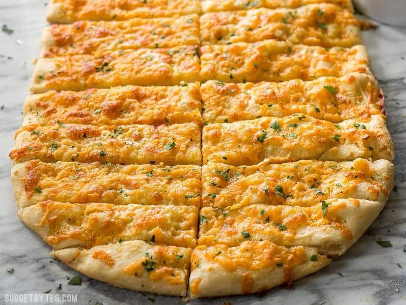 Cheesy Garlic Bread
 Homemade Cheesy Garlic Bread Bud Bytes