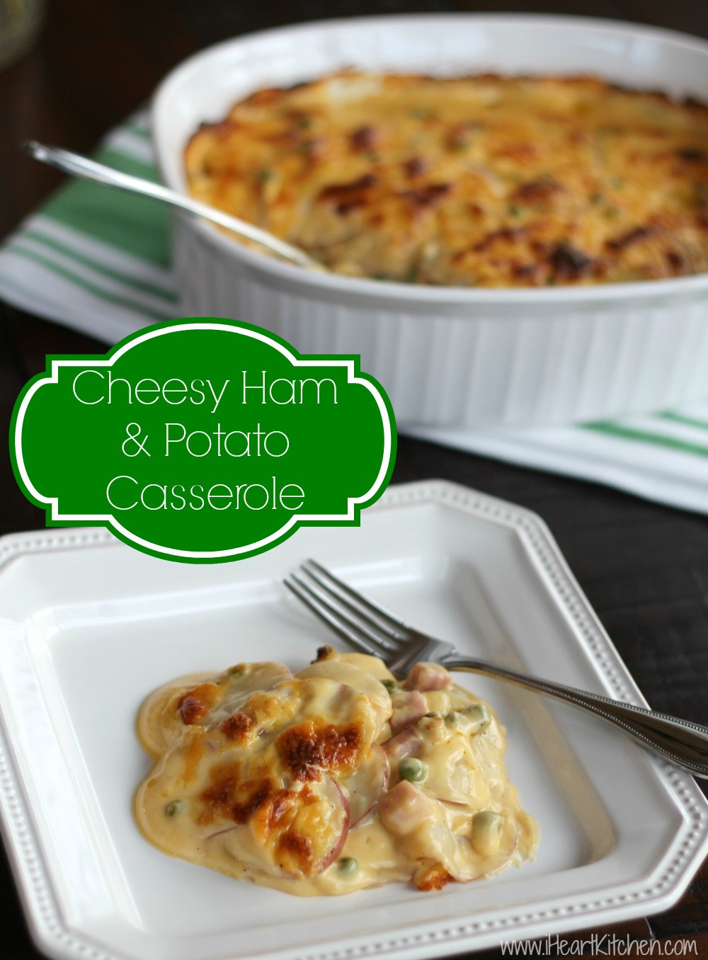 Cheesy Ham And Potato Casserole
 Cheesy Ham & Potato Casserole