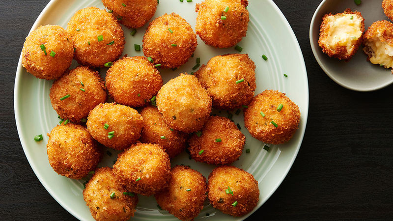 Cheesy Mashed Potato Dippers
 Loaded Cheesy Mashed Potato Balls Recipe Tablespoon