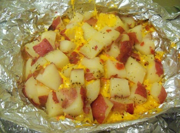 Cheesy Potato Griller
 Cheesy Grilled Potatoes Recipe