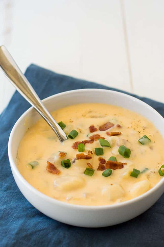 Cheesy Potato Soup
 Crock Pot Cheesy Potato Soup Recipe